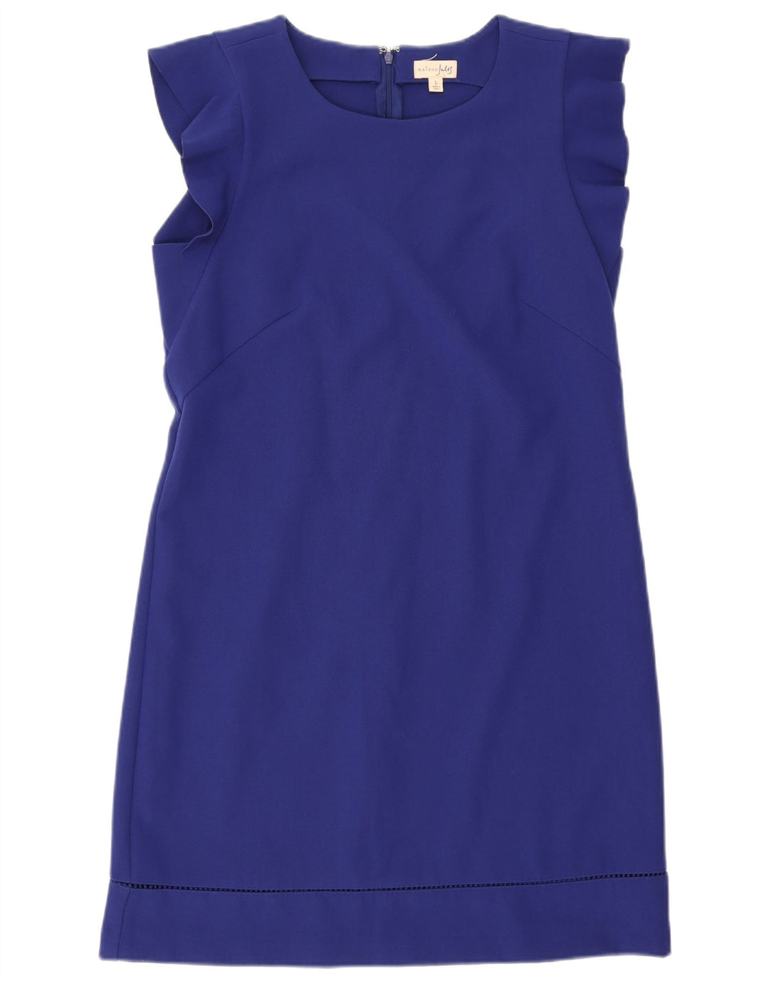Jules Dame Sleeveless Sheath Dress UK 14 Large Blue Polyester