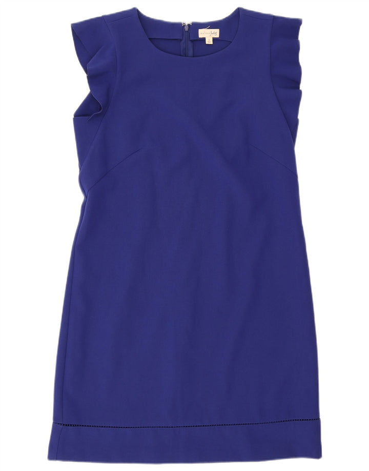 Jules Dame Sleeveless Sheath Dress UK 14 Large Blue Polyester