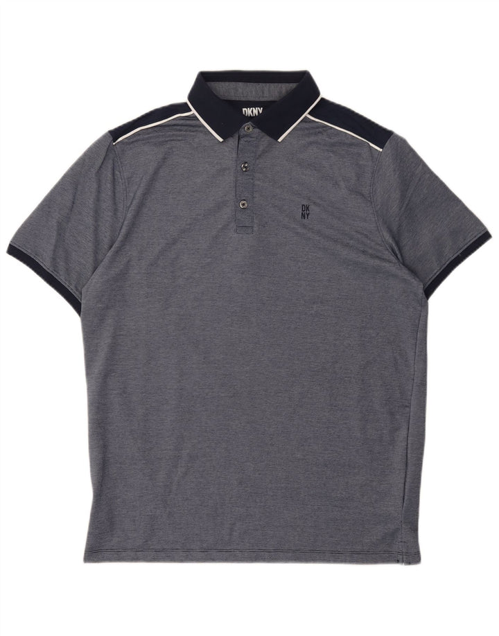 DKNY Poloshirt til mænd Medium marineblå bomuld