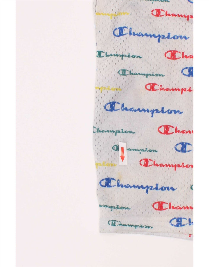 Champion Boys Graphic Sports Shorts 11-12 år Large White Polyester