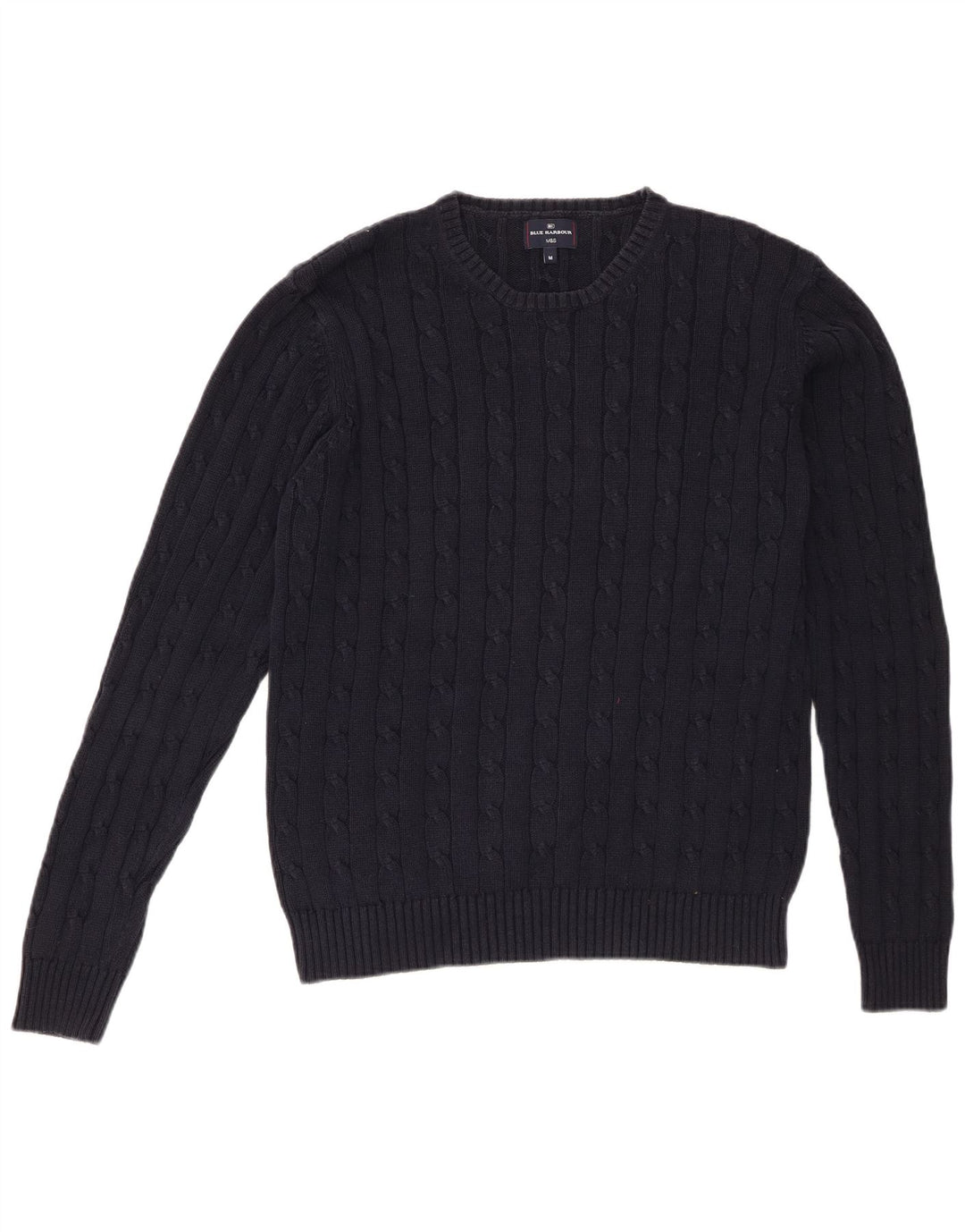 Marks & Spencer Herre Blue Harbor Crew Neck sweater Medium Navy Blue