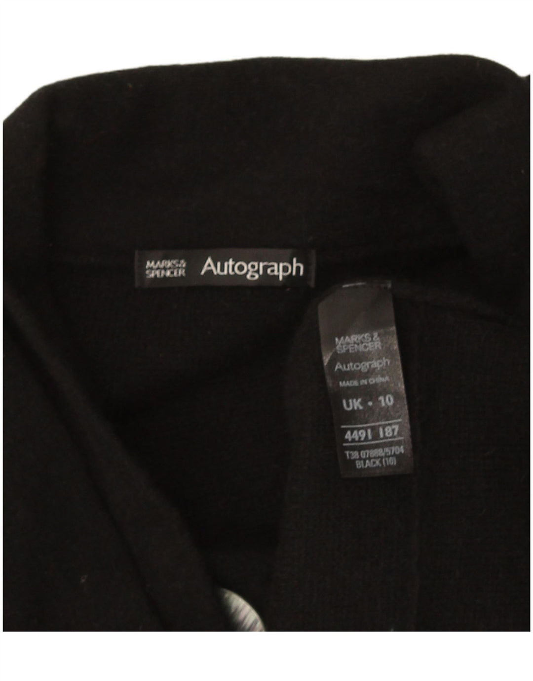 Marks & Spencer Womens Autograph Cardigan Sweater UK 10 Small Black