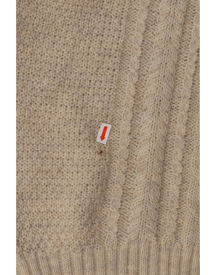 LES COPAINS Dame V-hals sweater UK 16 Stor Grå