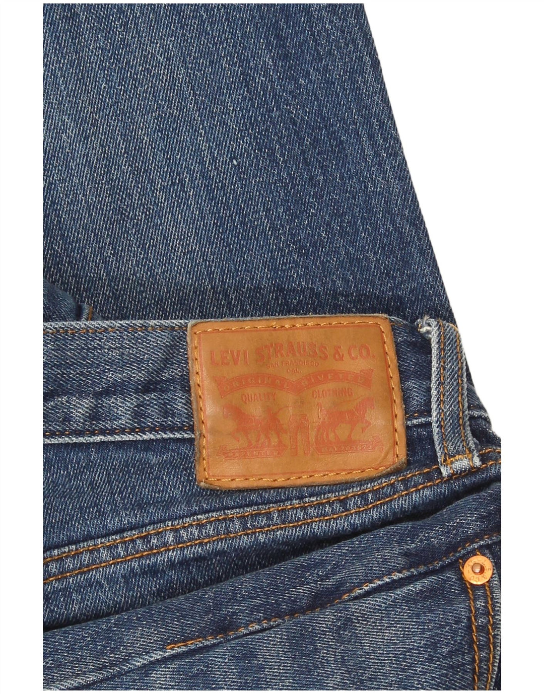 Levi's Slim Jeans til kvinder W32 L27 blå bomuld
