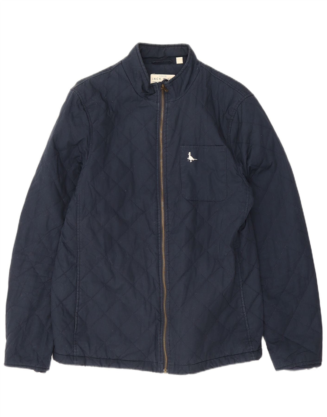 Jack Wills Herre quiltet jakke UK 38 Mellem marineblå bomuld