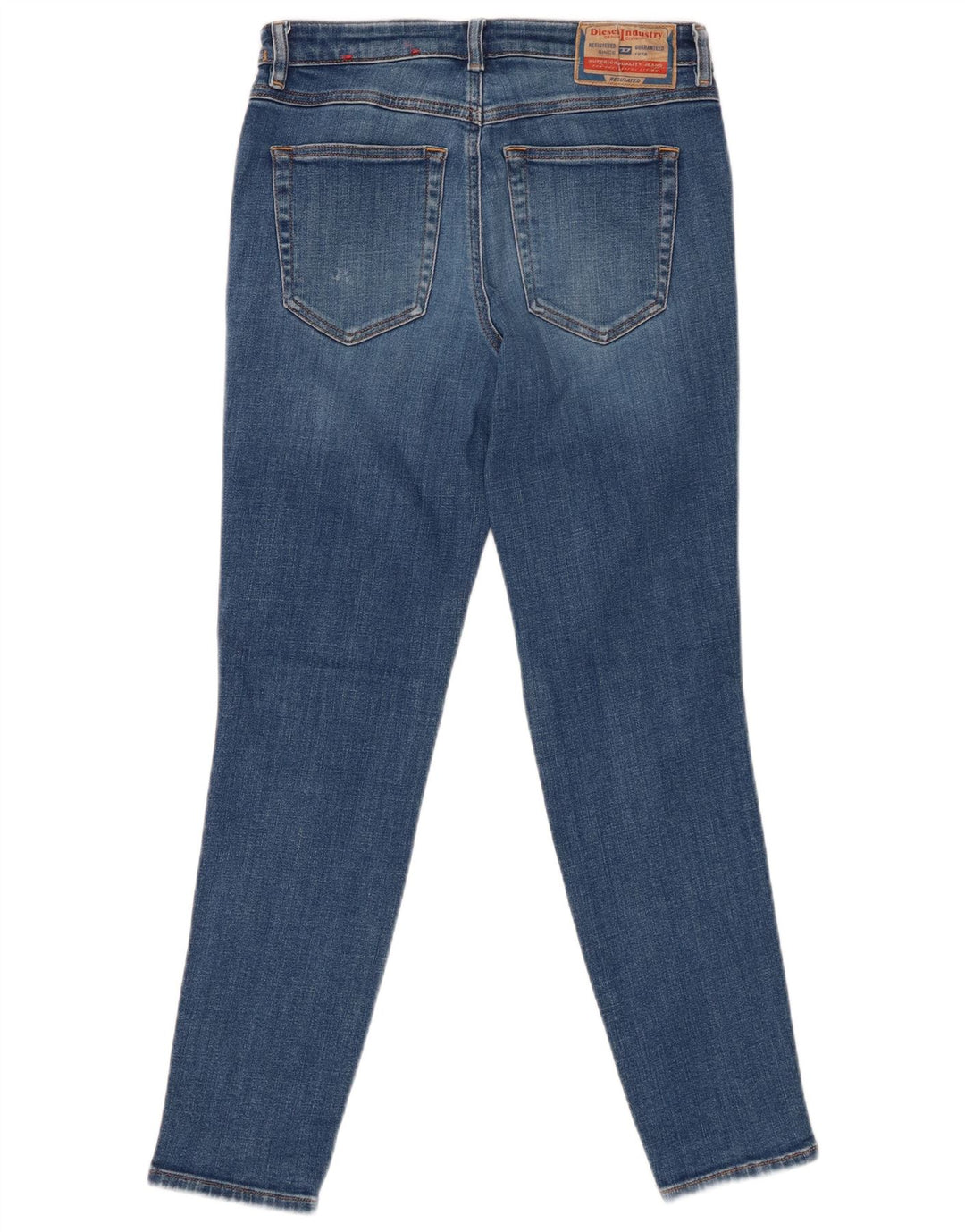 DIESEL Dame Skinny Jeans W27 L28 Blå Bomuld