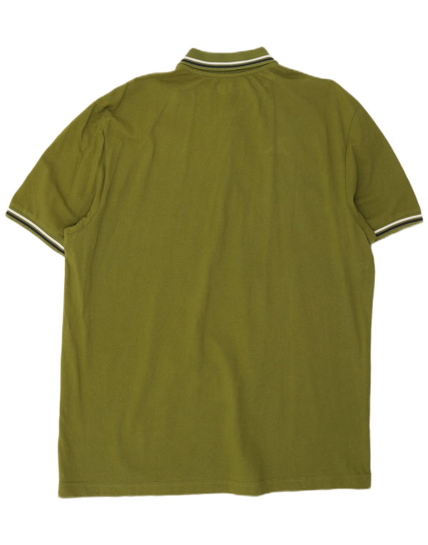 Kappa herre poloshirt 3XL Khaki stribet