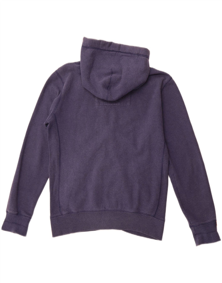 Superdry Herre grafisk hættetrøje med lynlås XL marineblå bomuld