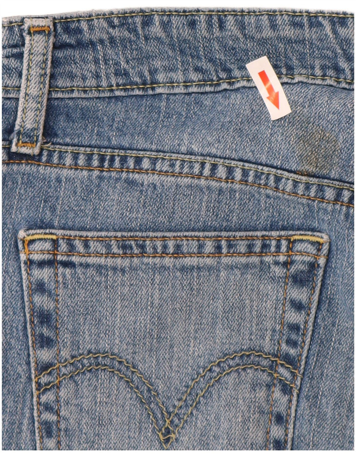 Levi's Dame 518 Super Low Bootcut Jeans W28 L32 Blå Bomuld
