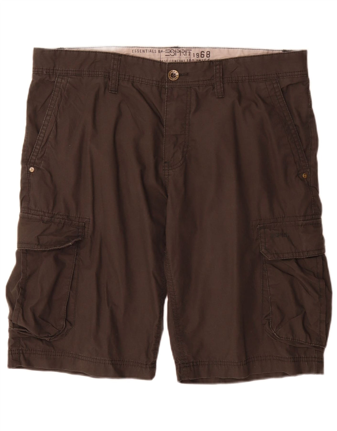 Esprit Herre Cargo Shorts Large W36 Grå Bomuld