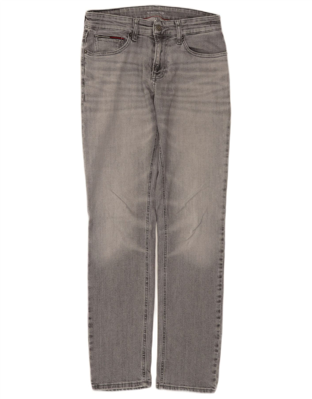 TOMMY HILFIGER Herre Scanton Slim Jeans W30 L32 Grå Bomuld