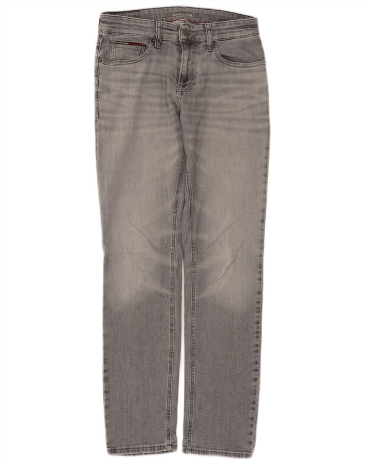 TOMMY HILFIGER Herre Scanton Slim Jeans W30 L32 Grå Bomuld