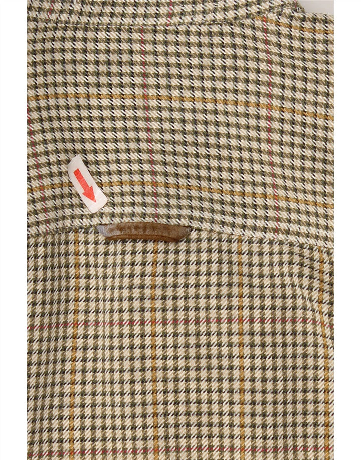 Orvis Flanelskjorte til mænd Medium Green Houndstooth Bomuld