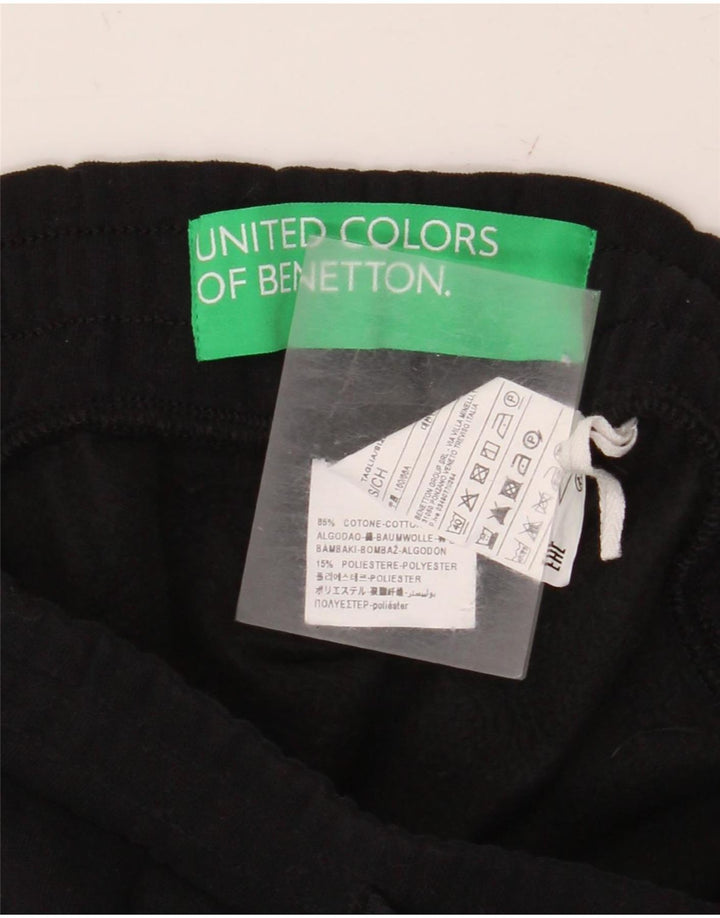 Benetton lige nederdel til kvinder Small W28 Sort bomuld