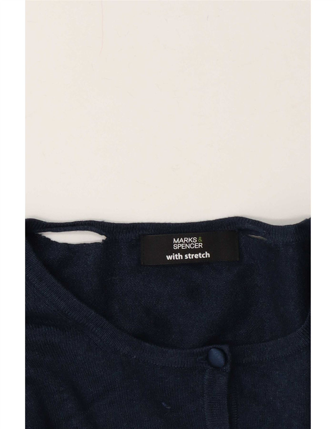 Marks & Spencer Dame Cardigan Sweater UK 12 Medium Navy Blue