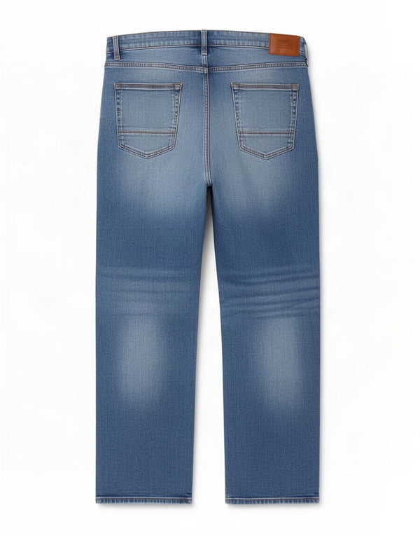 Marks & Spencer Straight Jeans til mænd W42 L31 Blå bomuld