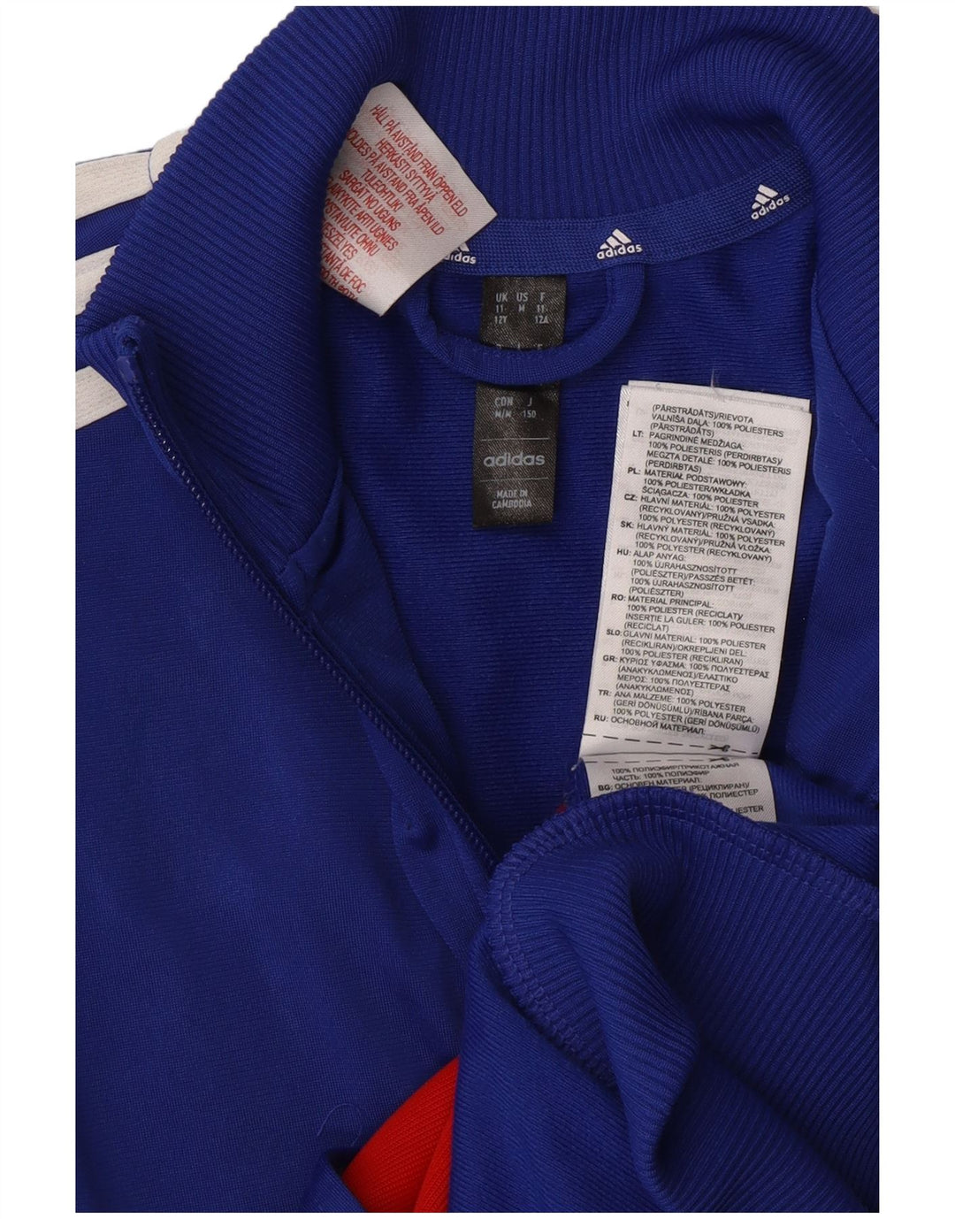 Adidas Træningsdragt Topjakke til drenge 11-12 år Blå Colourblock Polyester