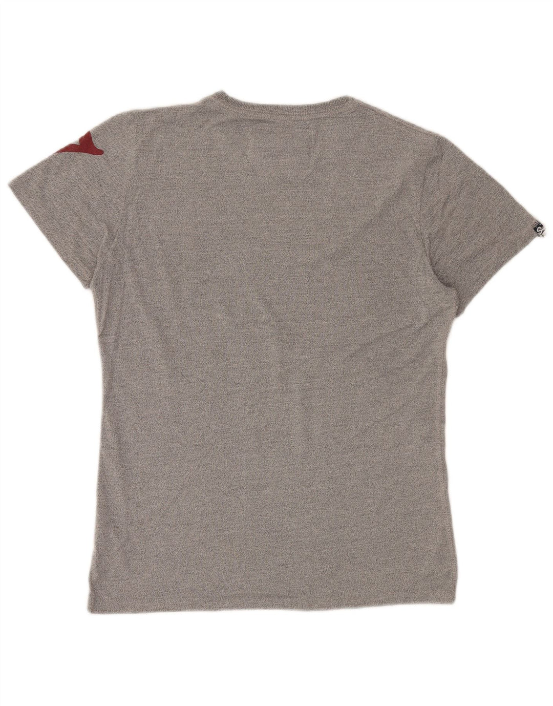 SUPERDRY Herre grafisk T-shirt top mellemgrå bomuld