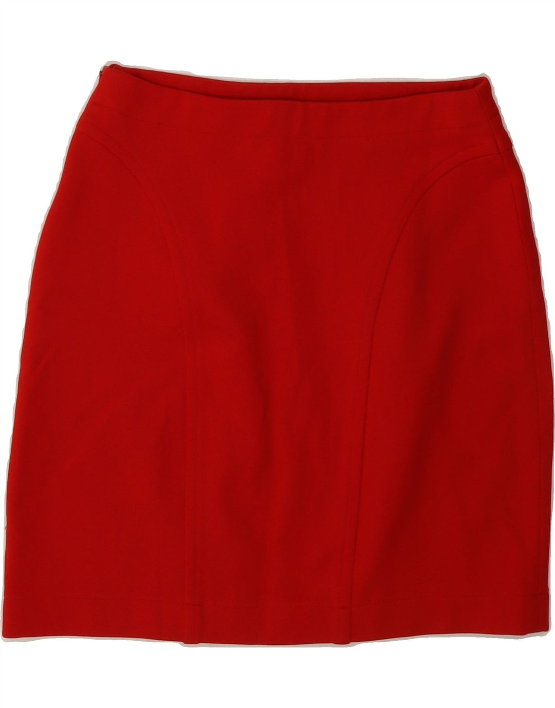 VINTAGE Womens Pencil Skirt IT 44 Medium W28  Red Nylon Vintage Vintage and Second-Hand Vintage from Messina Hembry 