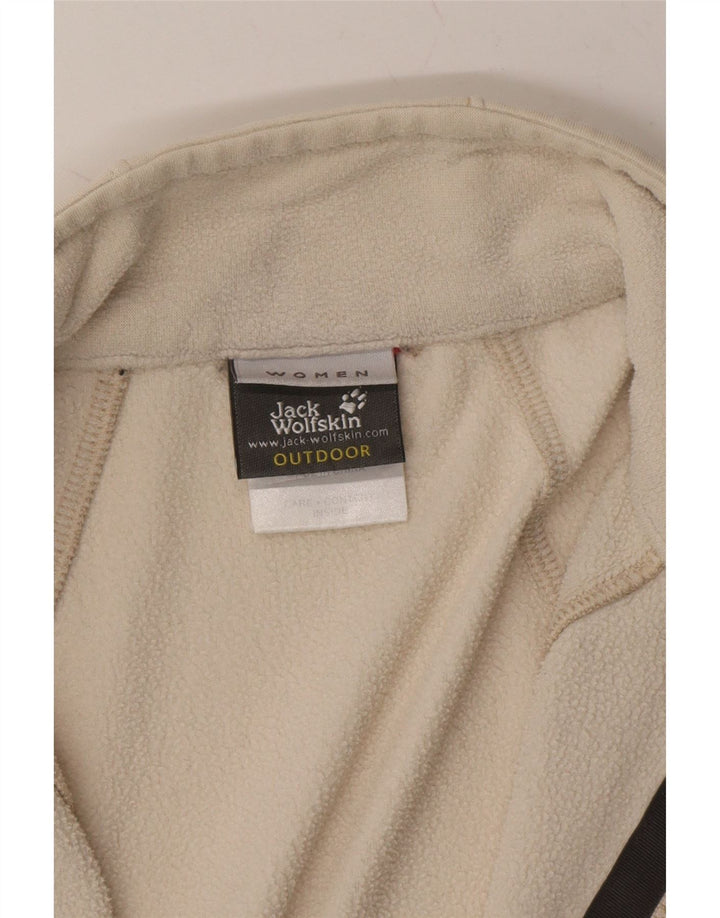 JACK WOLFSKIN Womens Tracksuit Top Jacket UK 14/16 Large White Polyester Vintage Jack Wolfskin and Second-Hand Jack Wolfskin from Messina Hembry 
