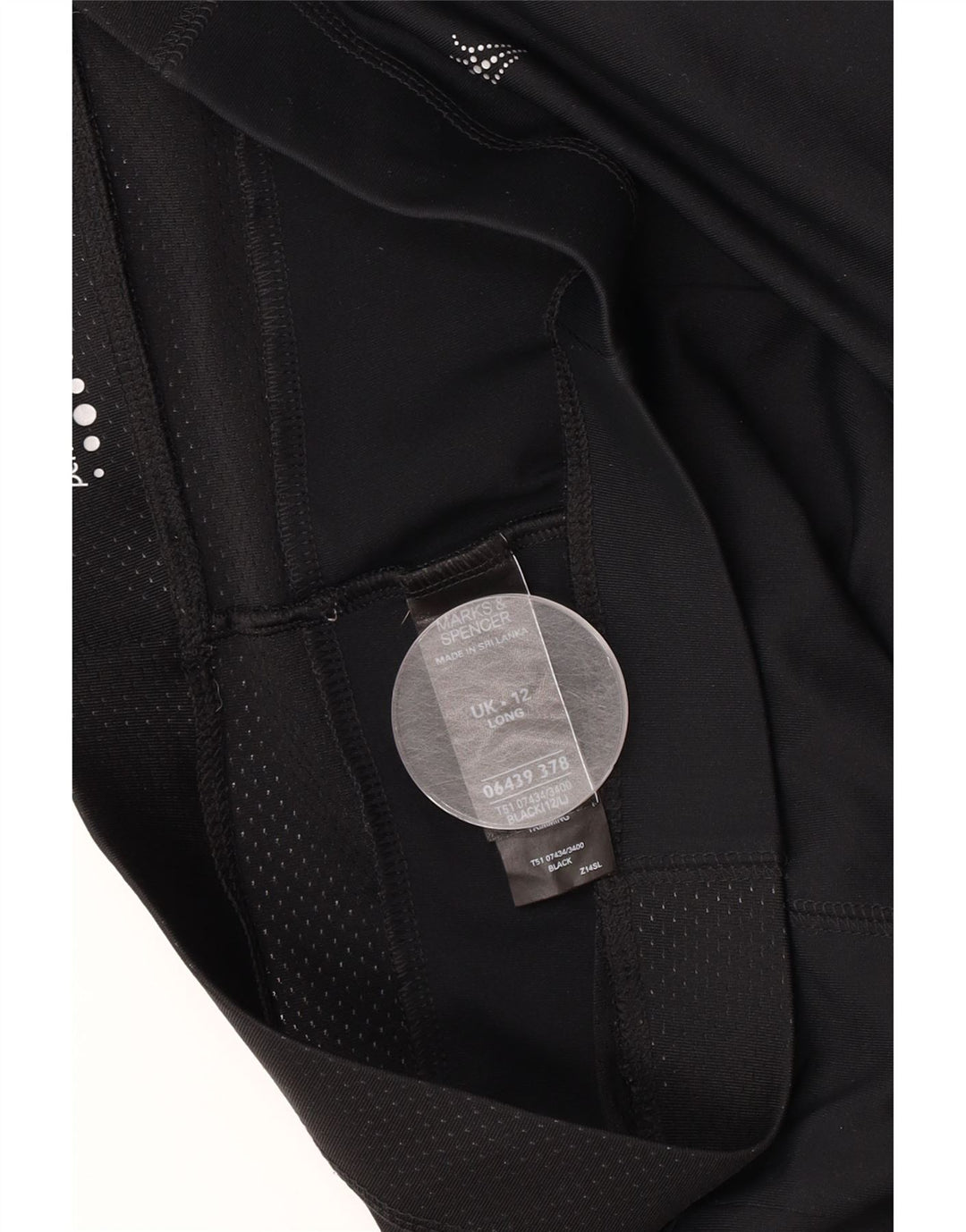 Marks & Spencer Womens Performance træningsdragt Bukser UK 12 Medium Black