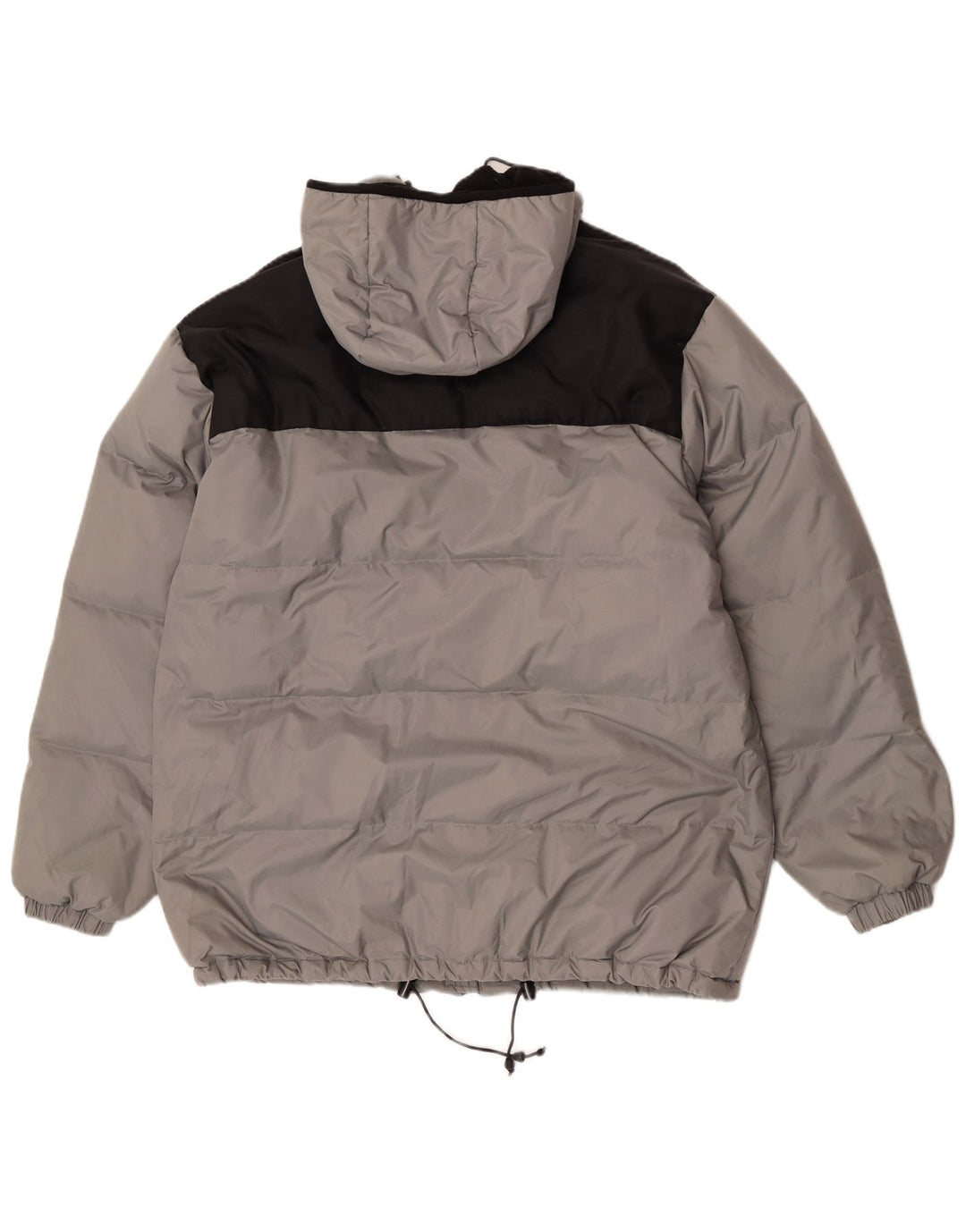 Fishbone Herre hættepolstret jakke UK 38 Medium Grey Colourblock Nylon