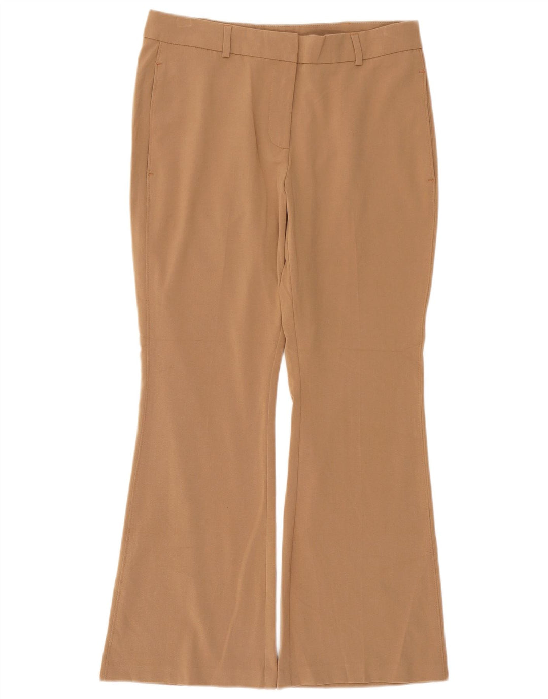 Marks & Spencer Dame Bootcut Chino Bukser UK 12 Medium W30 L28 Beige