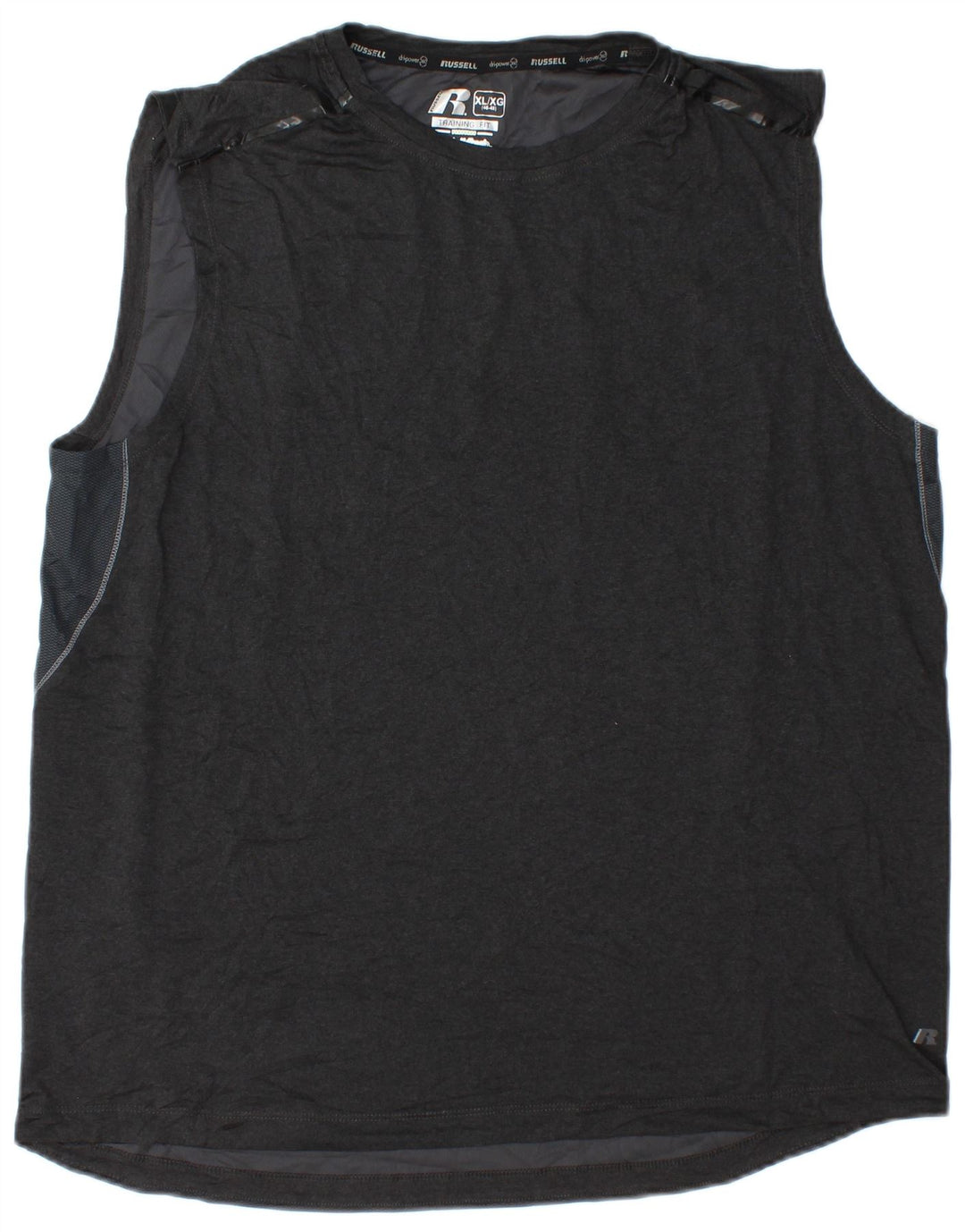 RUSSELL ATHLETIC Herre Dri-Power Vest Top UK 46/48 XL Grå Polyester