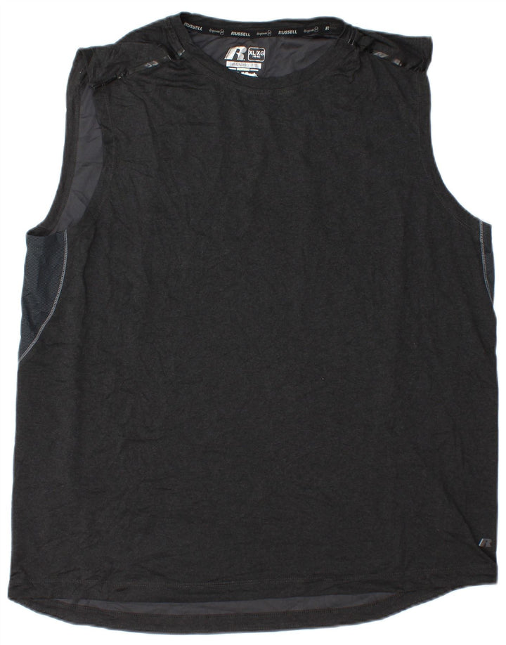 RUSSELL ATHLETIC Herre Dri-Power Vest Top UK 46/48 XL Grå Polyester