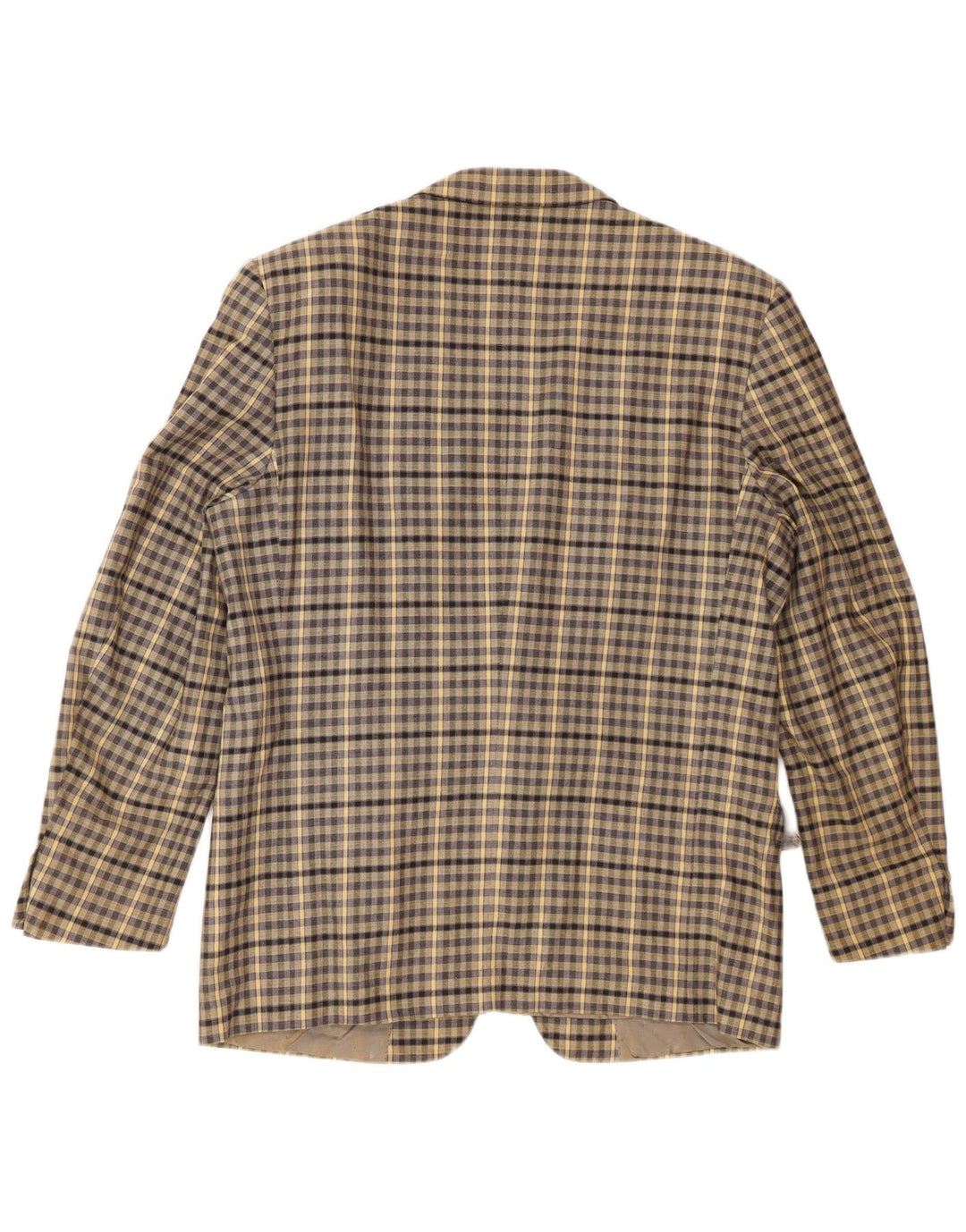 Roberta di Camerino Herre 2-knaps blazerjakke IT 52 XL Beige Gingham