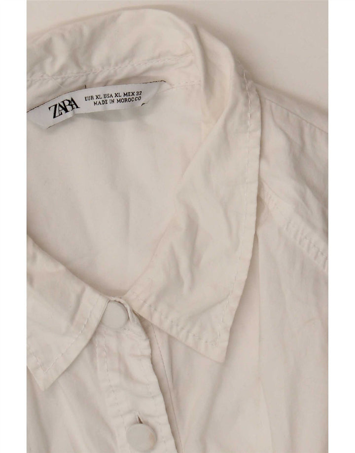 Zara skjortebluse til kvinder UK 18 XL Hvid