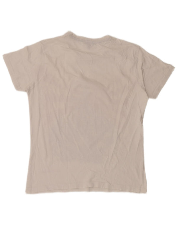 Cesare Paciotti Mens Graphic T-Shirt Top Large White Cotton