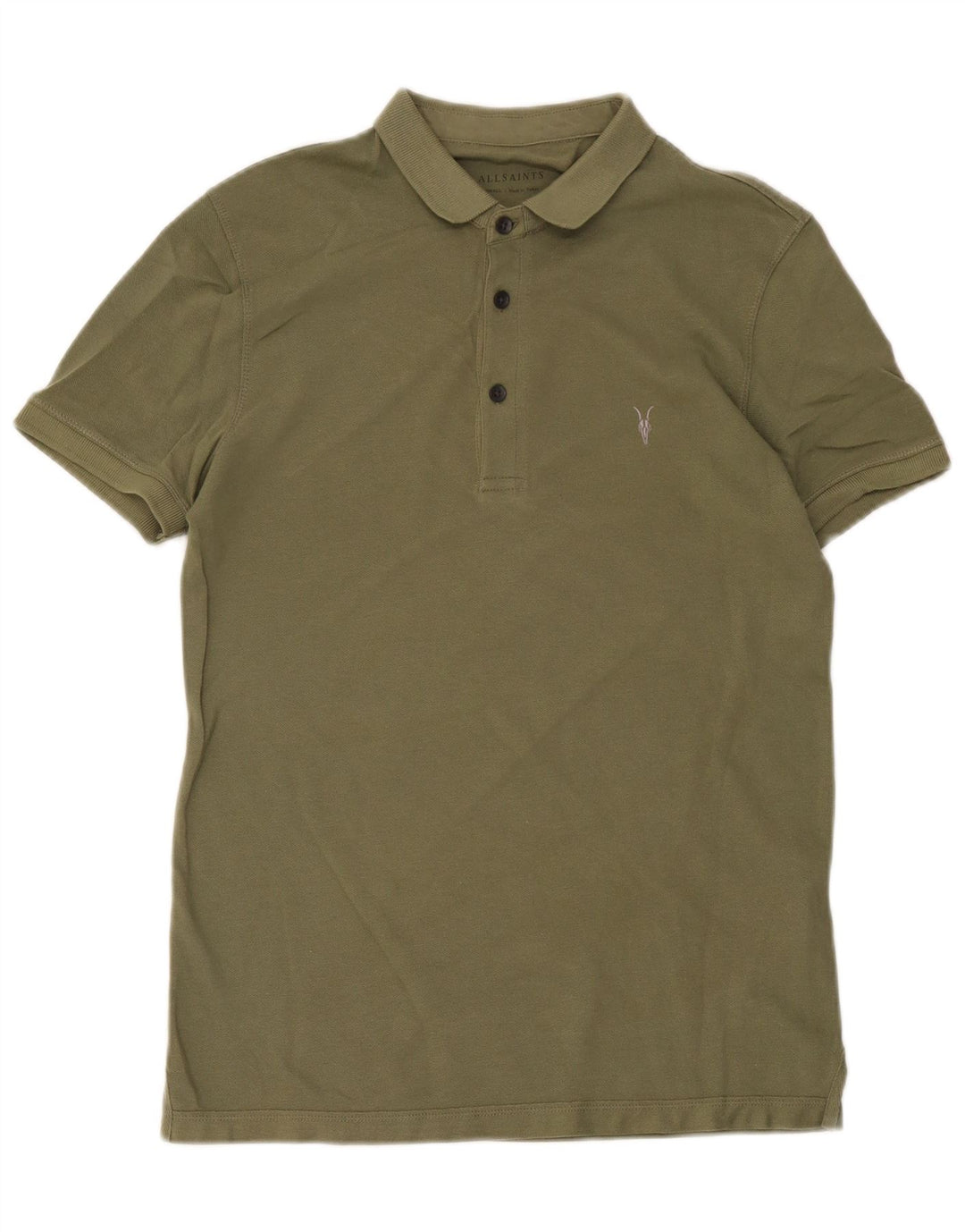 All Saints Polo Shirt til mænd XS Khaki Bomuld