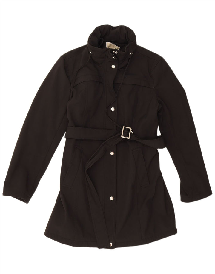 Michael Kors Dame Overfrakke UK 14 Stor Sort Polyester