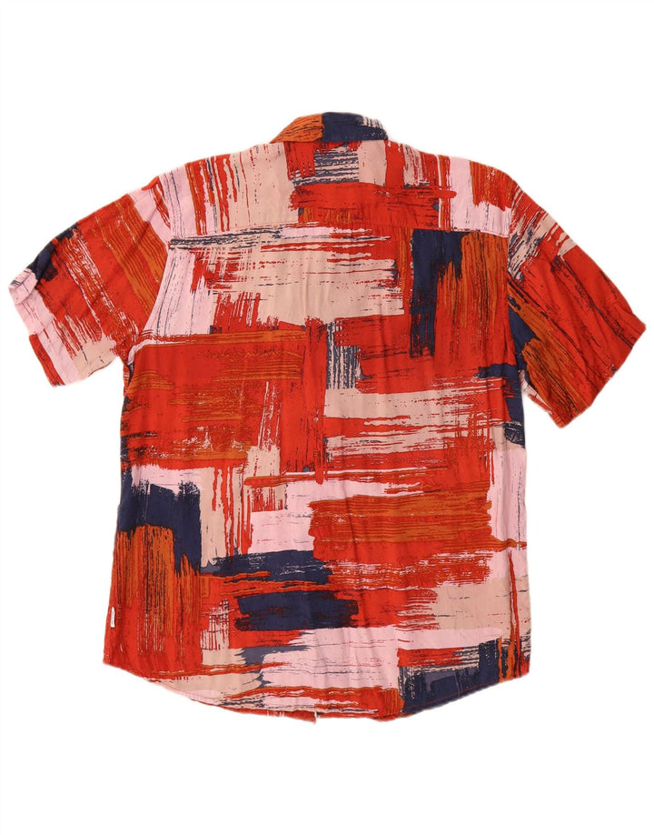 Only & Sons Herre kortærmet Regular Fit skjorte Medium rød patchwork