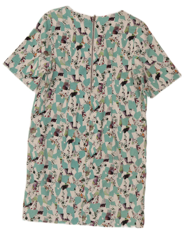Cos Womens Regular Shift Kjole EU 38 Medium Flerfarvet geometrisk bomuld