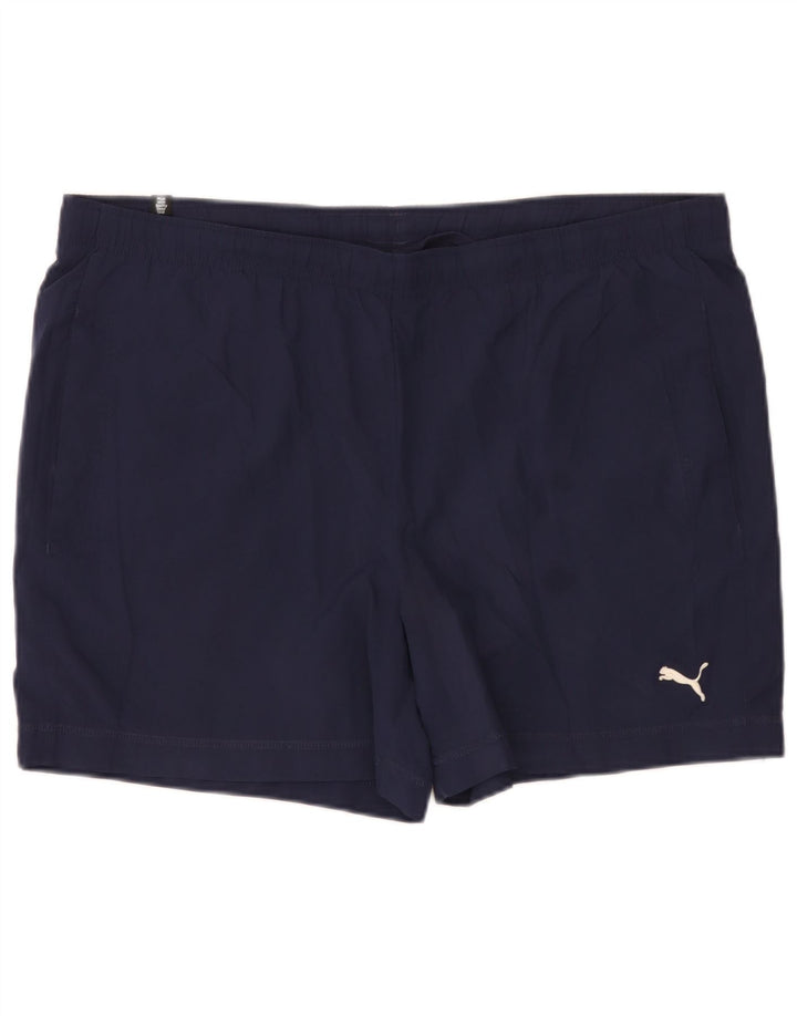 Puma Sportshorts til mænd, store marineblå polyester