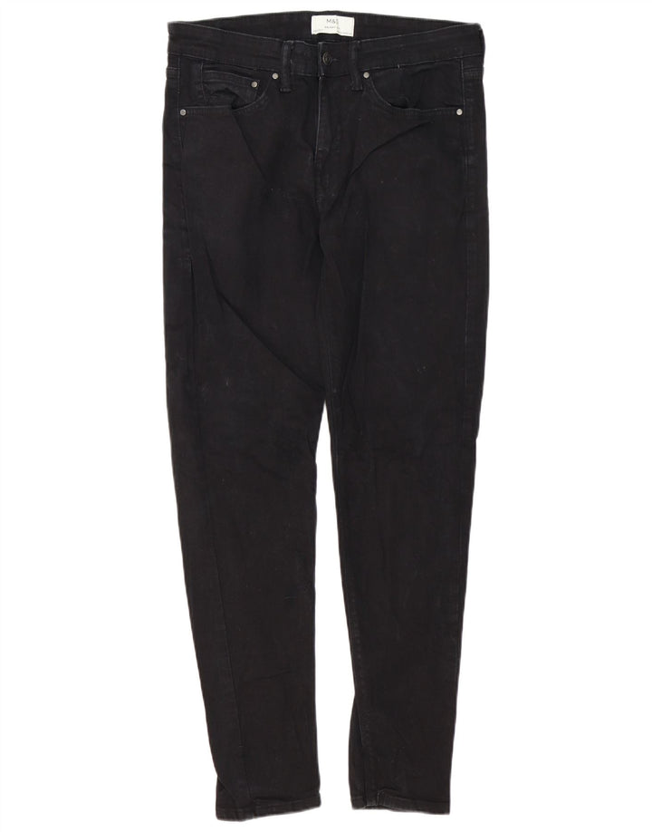 Marks & Spencer Skinny Jeans til mænd W32 L31 Sort bomuld