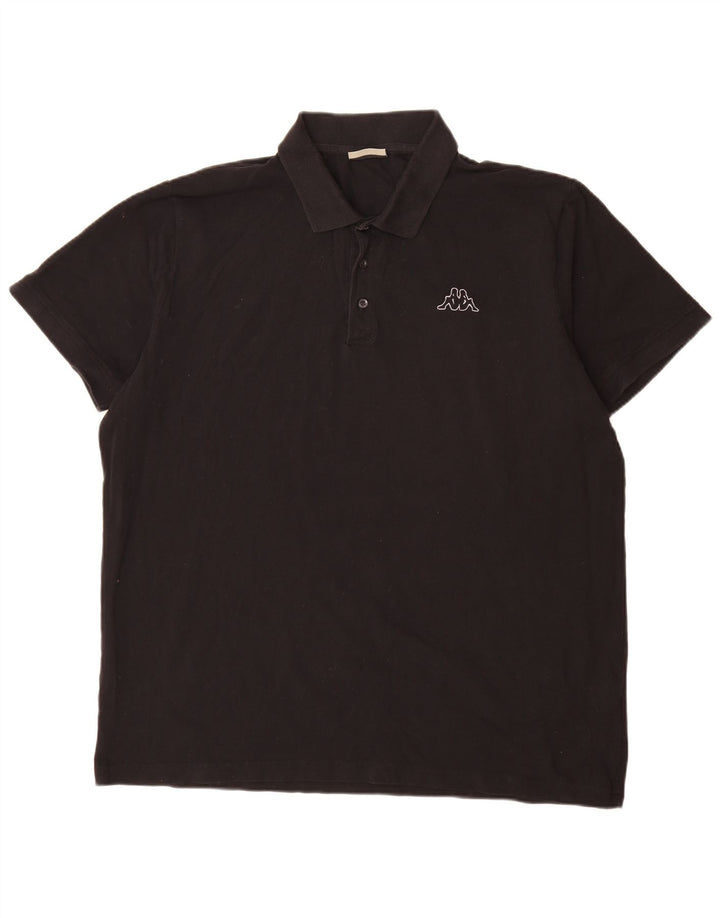 Kappa herre poloshirt 2XL sort bomuld