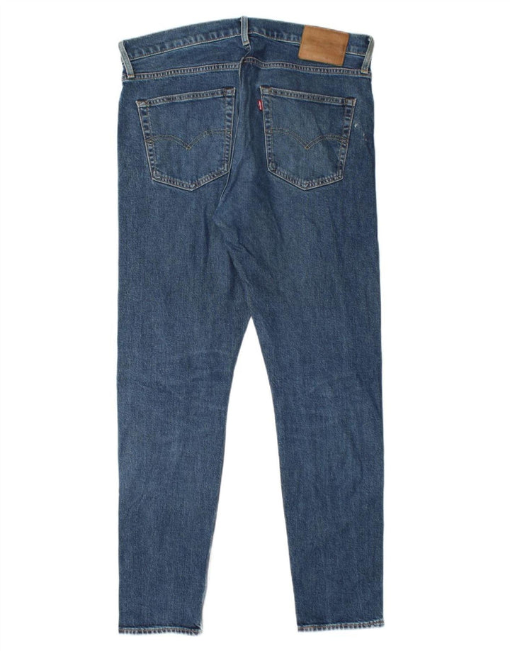 LEVI'S Herre 512 Slim Tapered Jeans W34 L32 Blå Bomuld