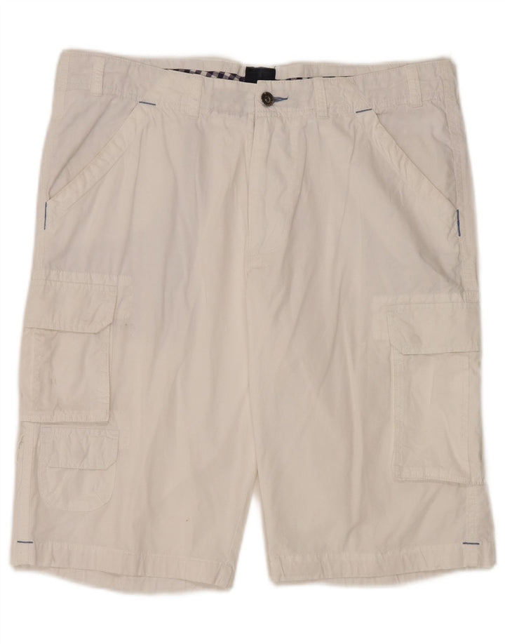 Daniel Hechter Herre Cargo Shorts W36 Large White Bomuld