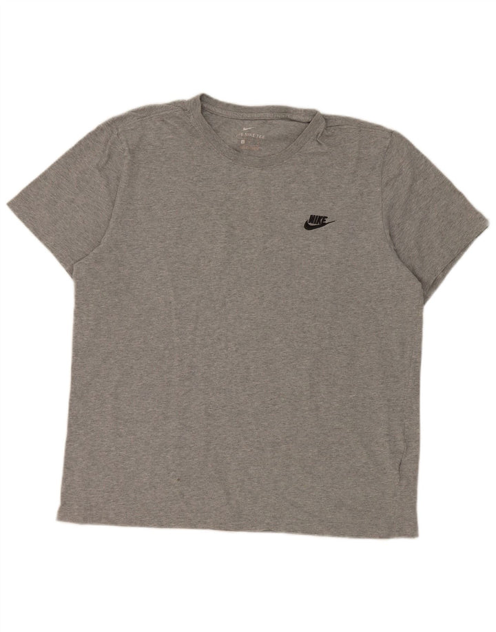Nike T-shirt top til mænd, stor grå bomuld