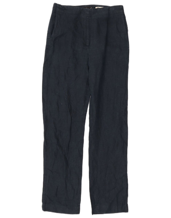 Marks & Spencer Dame Casual Bukser UK 10 Small W28 L31 Navy Blue