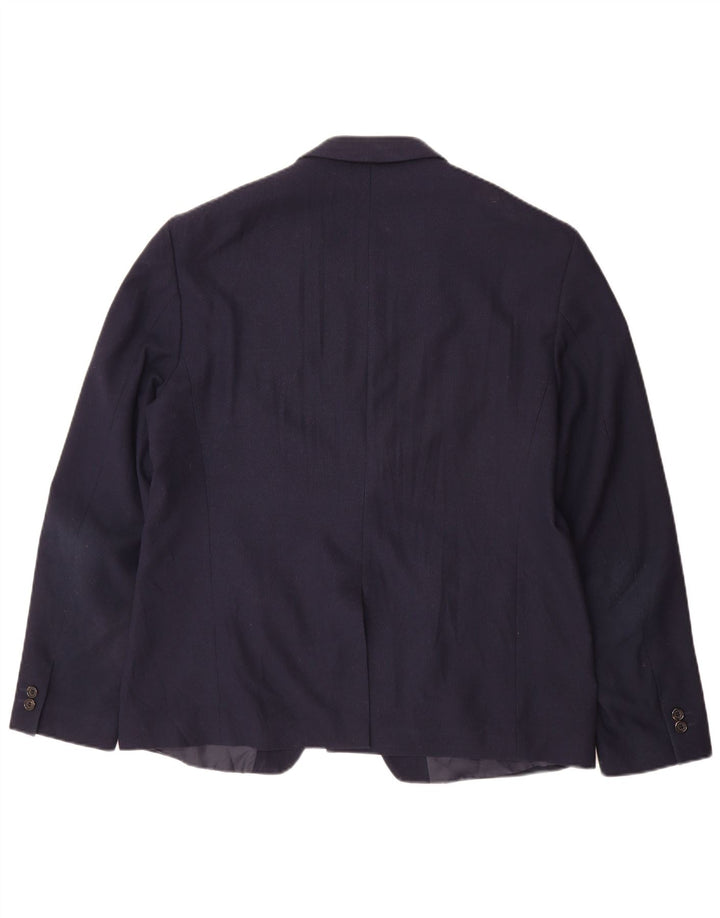 Zara Herre 1-knap blazerjakke EU 54 XL Marineblå