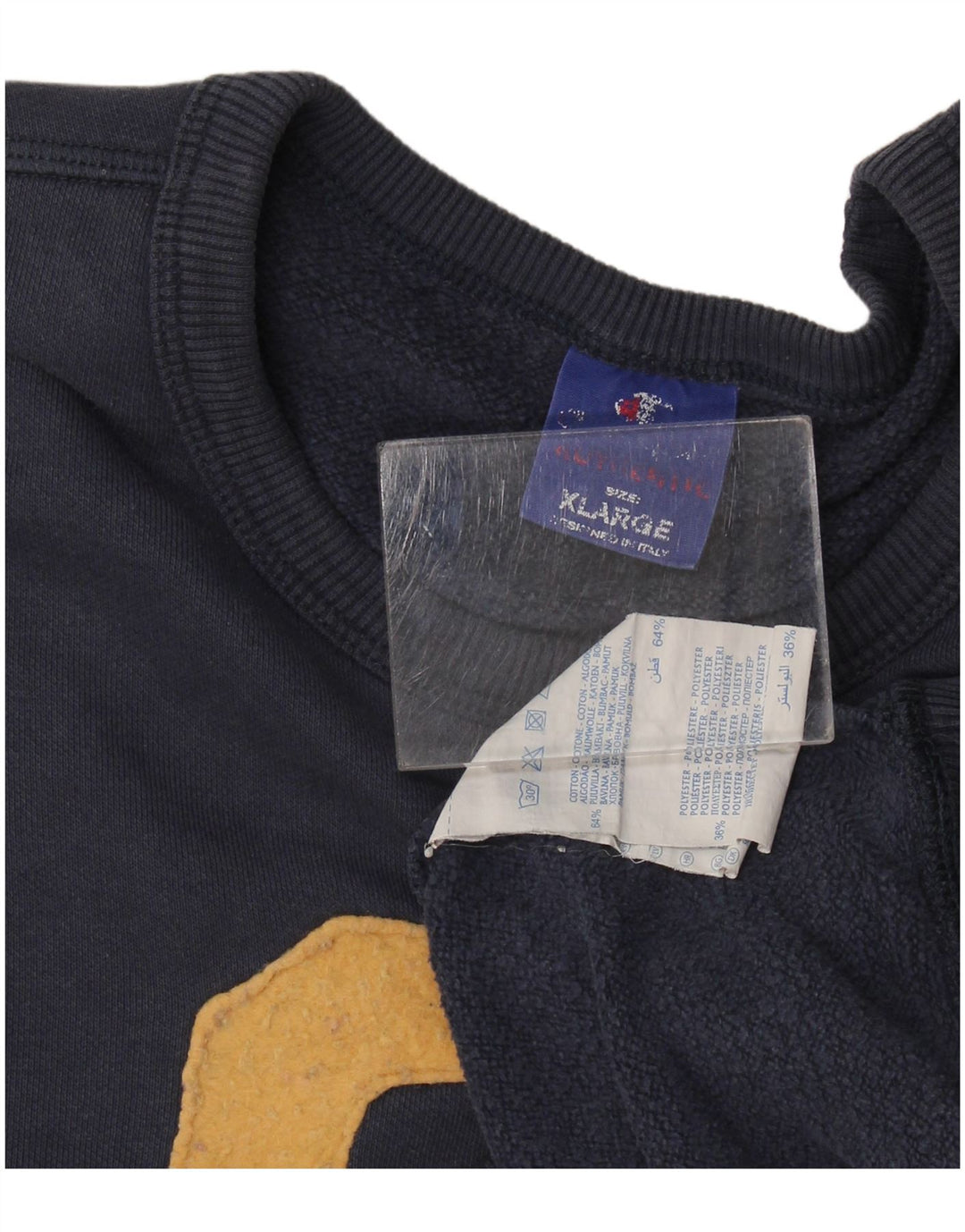 Champion Herre grafisk sweatshirt Jumper XL marineblå bomuld