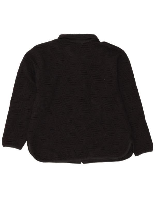 Champion Womens træningsdragt Topjakke UK 16 Stor sort geometrisk polyester