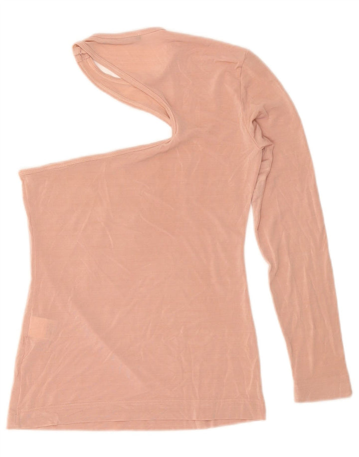 Dolce & Gabbana Dame One Shoulder Top IT 42 Medium Pink Viscose