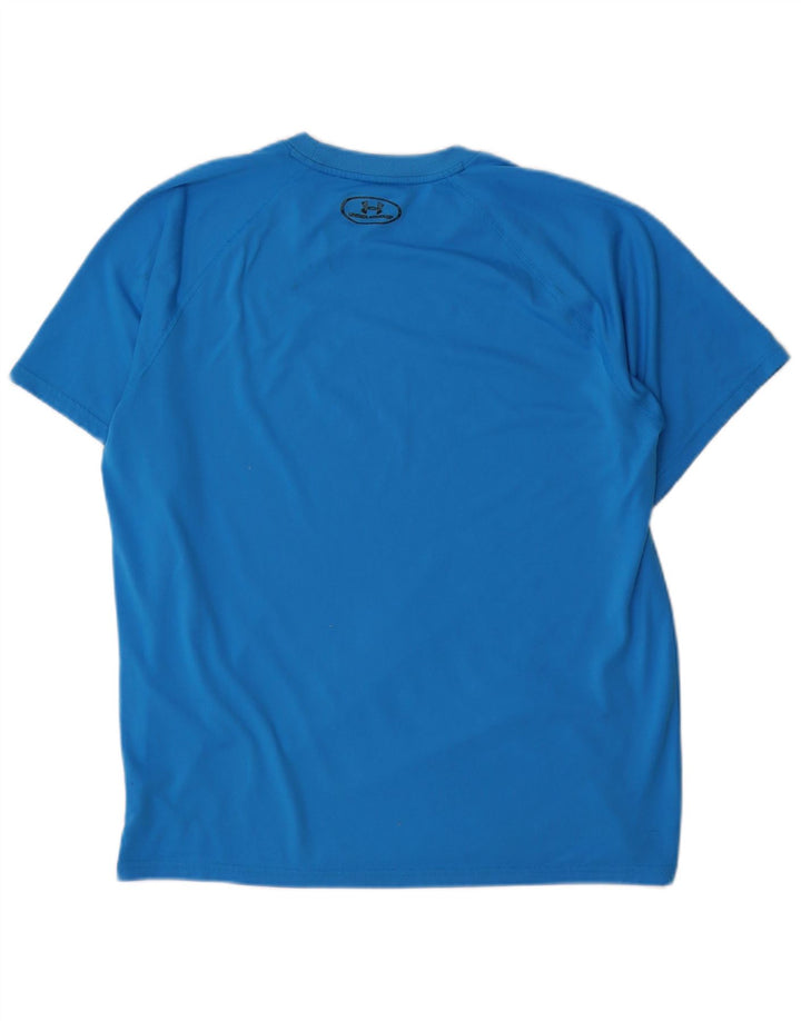 Under Armour Herre T-Shirt Top Stor Blå Polyester