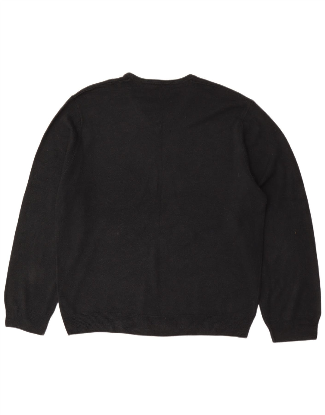 Marks & Spencer Herre Regular Fit V-hals sweater 2XL sort akryl