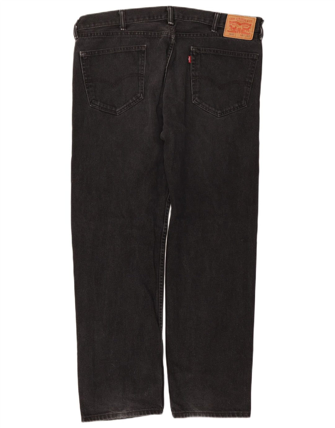 Levi's Herre 505 Straight Jeans W40 L32 Sort Bomuld